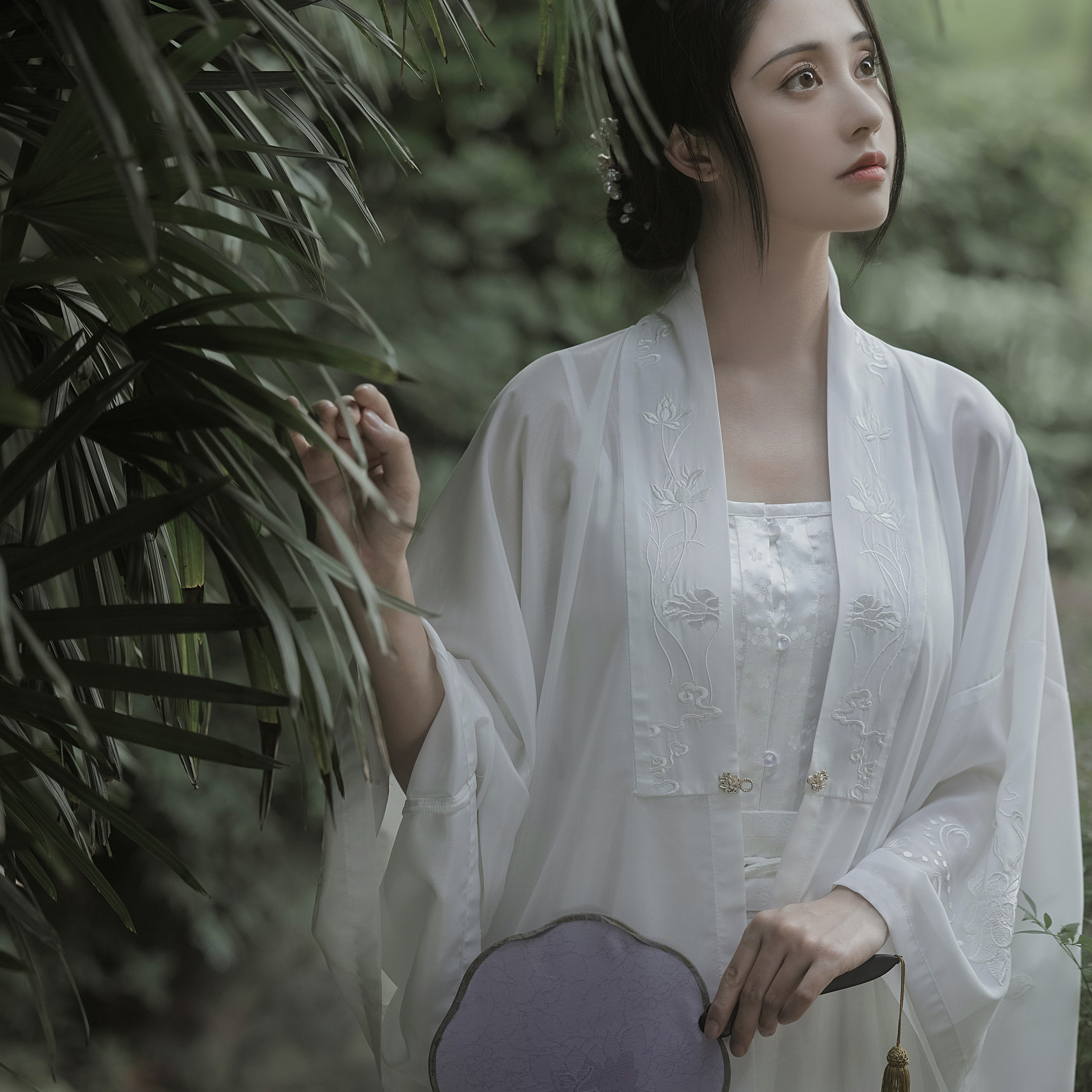 惊鸿记【白月光】原创绣花明制合领半袖长衫汉服吊带一片式马面裙