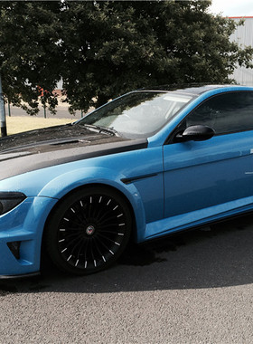 适用于宝马645改装宽体大包围630碳纤维尾翼机盖640前杠m6gt尾翼