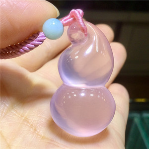 粉晶葫芦吊坠图片