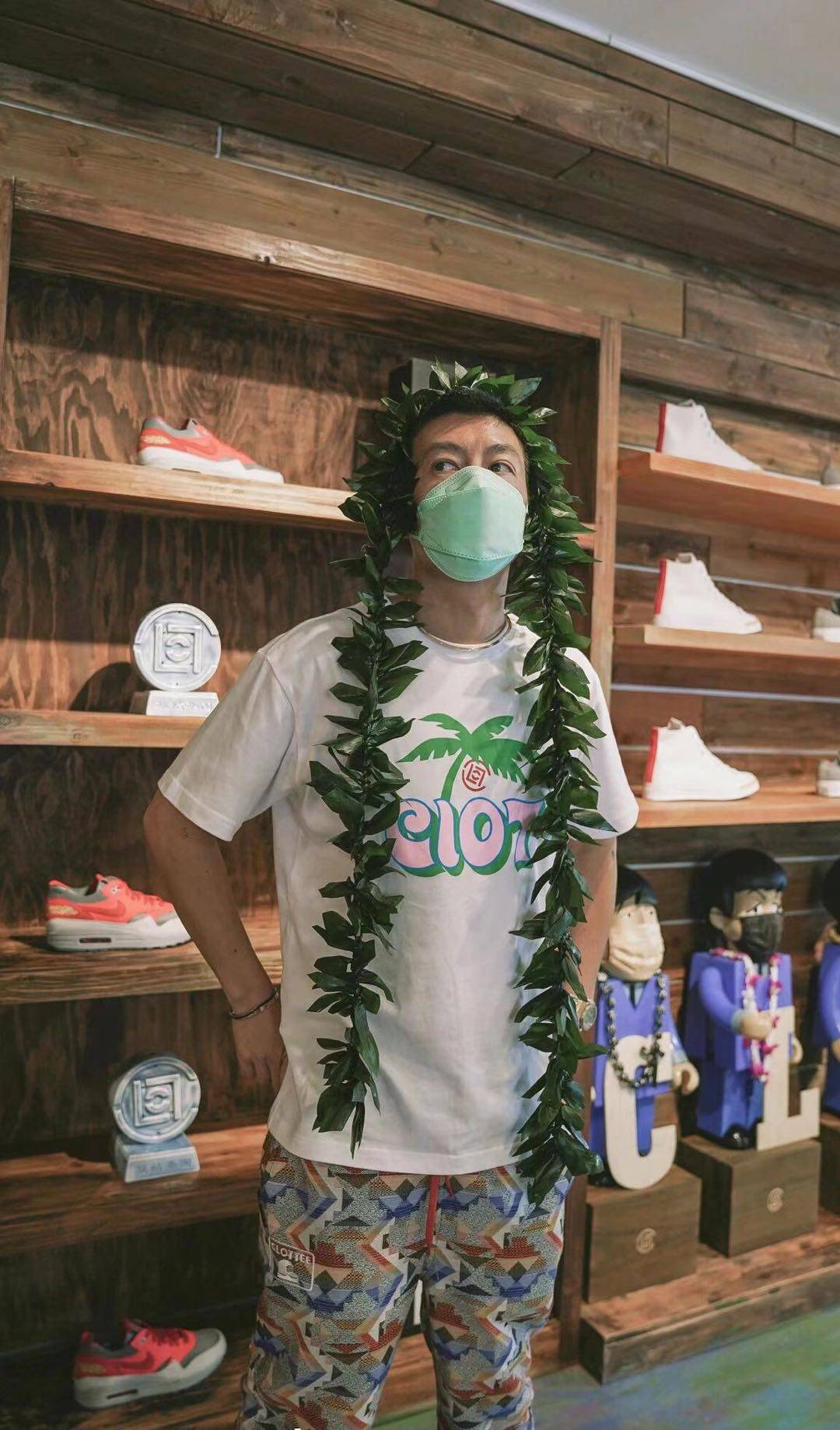 陈冠希潮牌 clot草莓音乐节eu溶解心联名圆领短袖t恤男女 tee