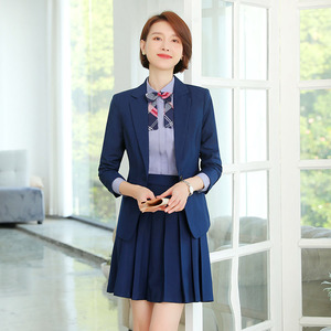 幼师职业套装女新款时尚教师面试服装女幼儿园老师工作服园长秋冬