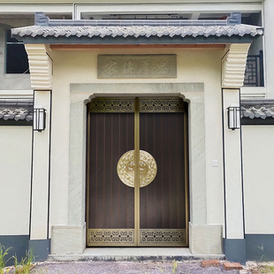 铜门入户防盗门中式