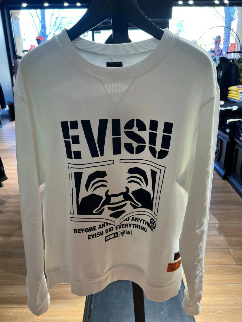 evisu专柜正品福神男套头休闲运动连帽卫衣帽衫2eaadm1sw318xxfl