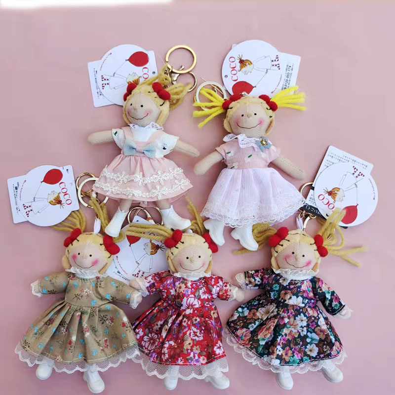 日本可爱治愈系网红coco酱少女心毛绒玩具玩偶公仔包包挂件钥匙扣