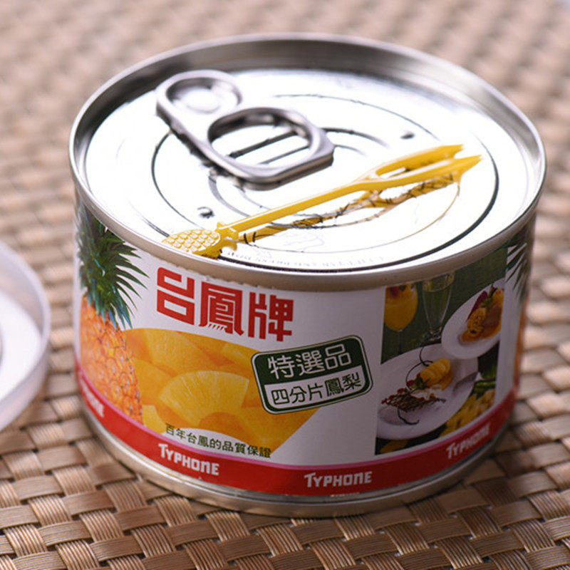 泰国台湾进口台凤牌凤梨罐头227g 新鲜水果菠萝罐头四分片甜品
