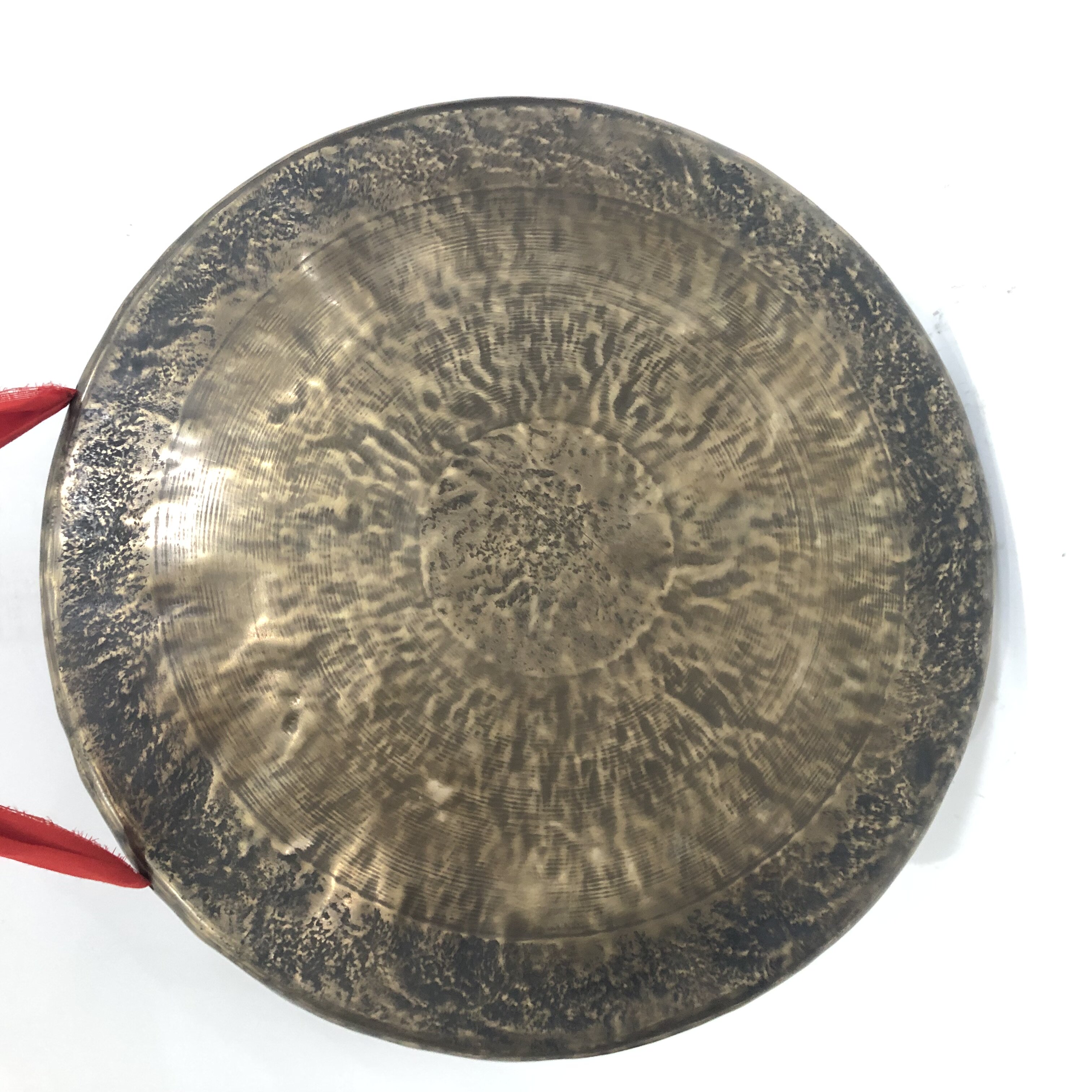 青铜道教法器商行的优惠券大全—36~40cm纯手工青铜开道锣纯铜矮边