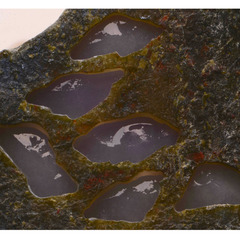 翡翠原石赌石一元拍卖 老会卡 冰种紫罗兰 不变种 完美手镯料L390