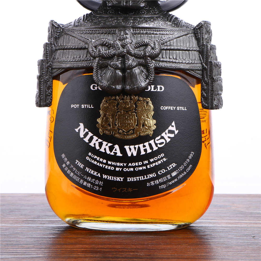 39/2000年代日本nikka武士威士忌43度750ml2瓶老洋酒收藏