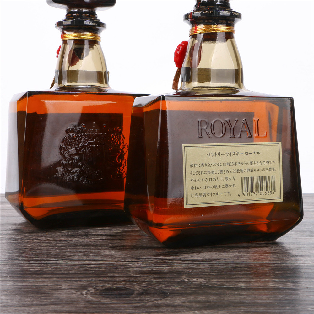 93/三得利洛雅日本调和威士忌酒43度720ml2瓶老洋酒收藏