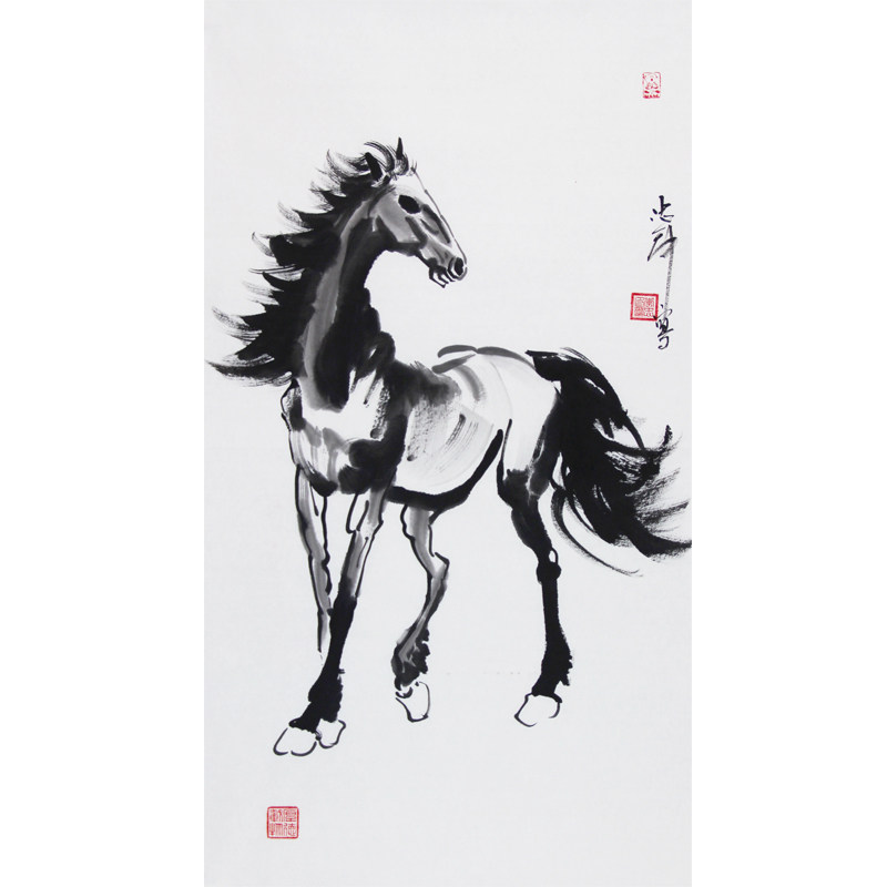 李忠印《写意马》中国书画家协会会员