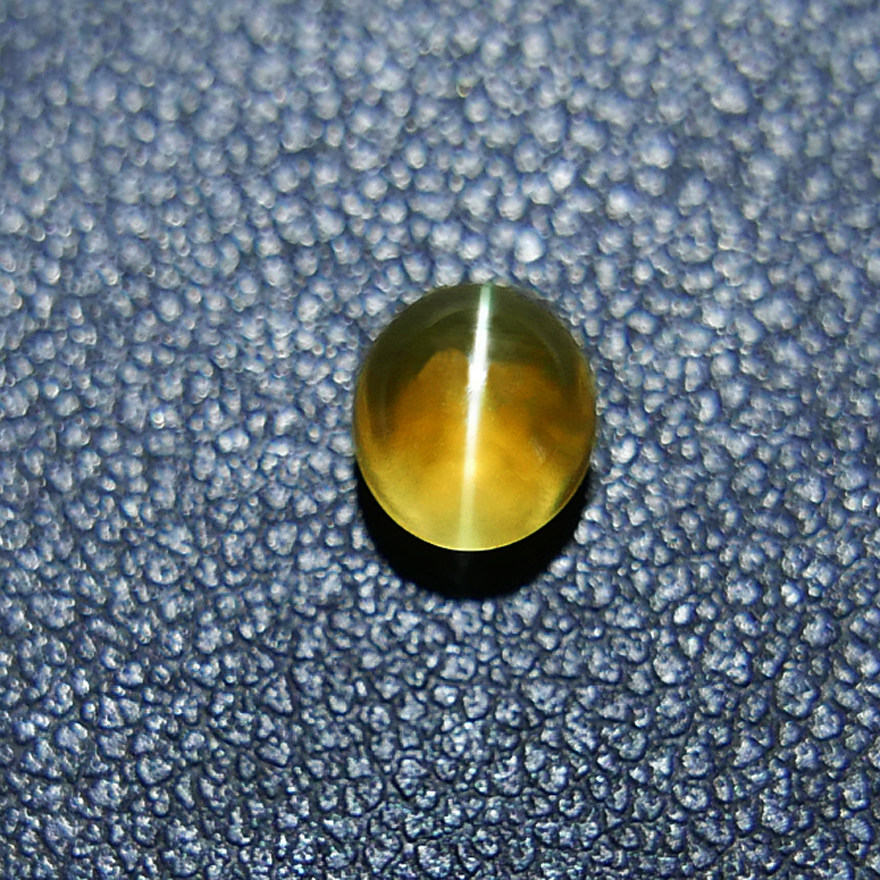 gia证书 通透天然金绿猫眼石1.28克拉 水润体裸石