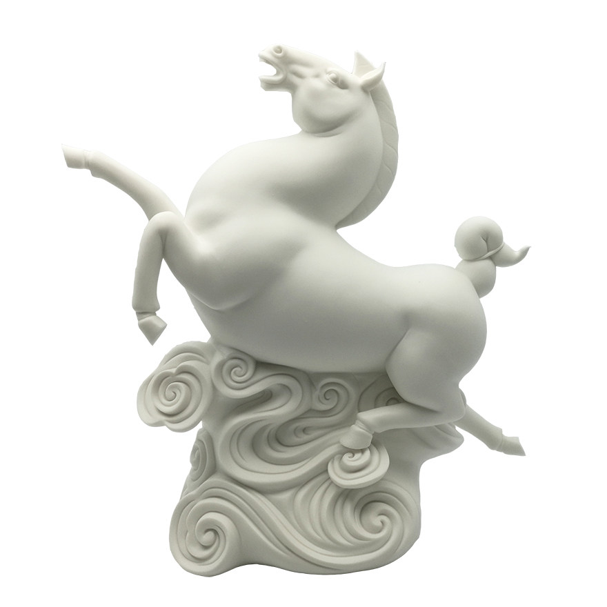 陈建阳《天马赐福》雕塑动物摆件