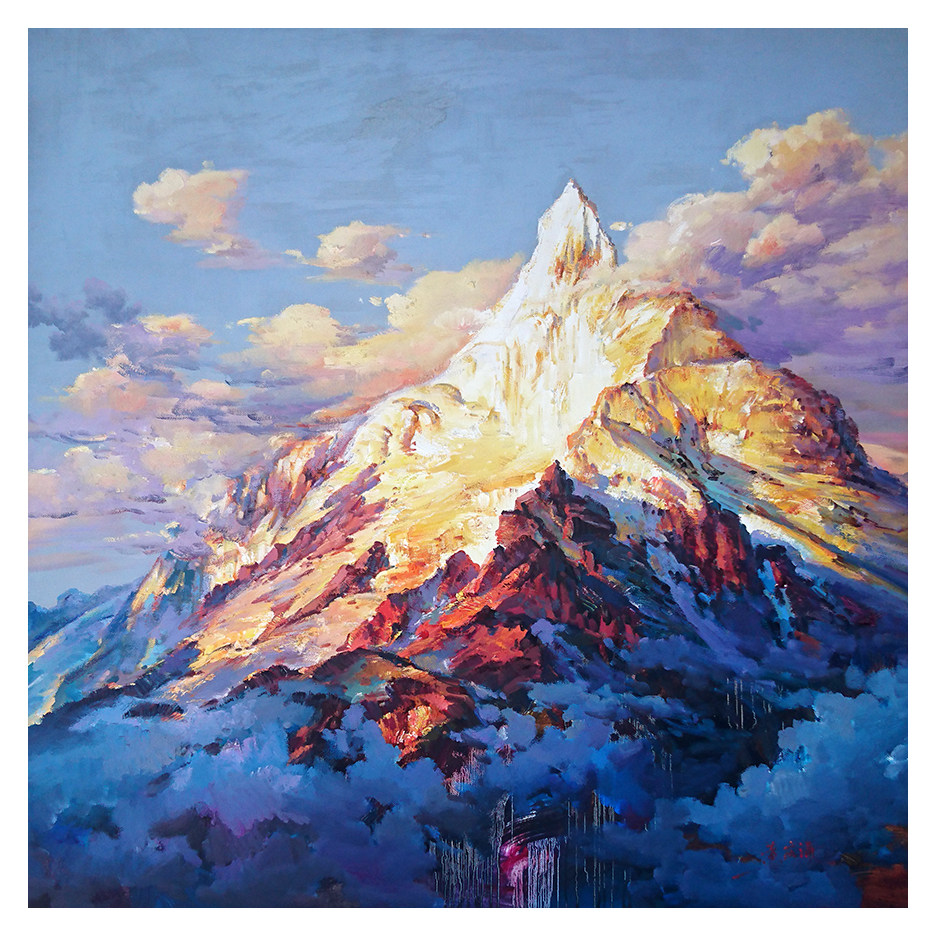 黄庆涌《雪山系列-俯瞰天地》