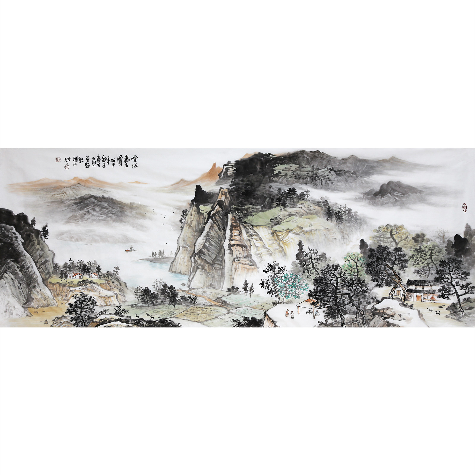 莫春生《云水幽居图》名家字画拍卖国画山水画 墨华斋