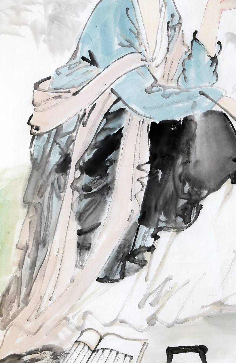 广州美院 尹建华《 学问多自虚心得》于文江弟子 墨华斋9777