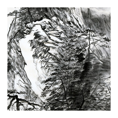 万涛《疏篱曲径田家小》巨幅240x96cm 广西省美协会员 墨华斋4048