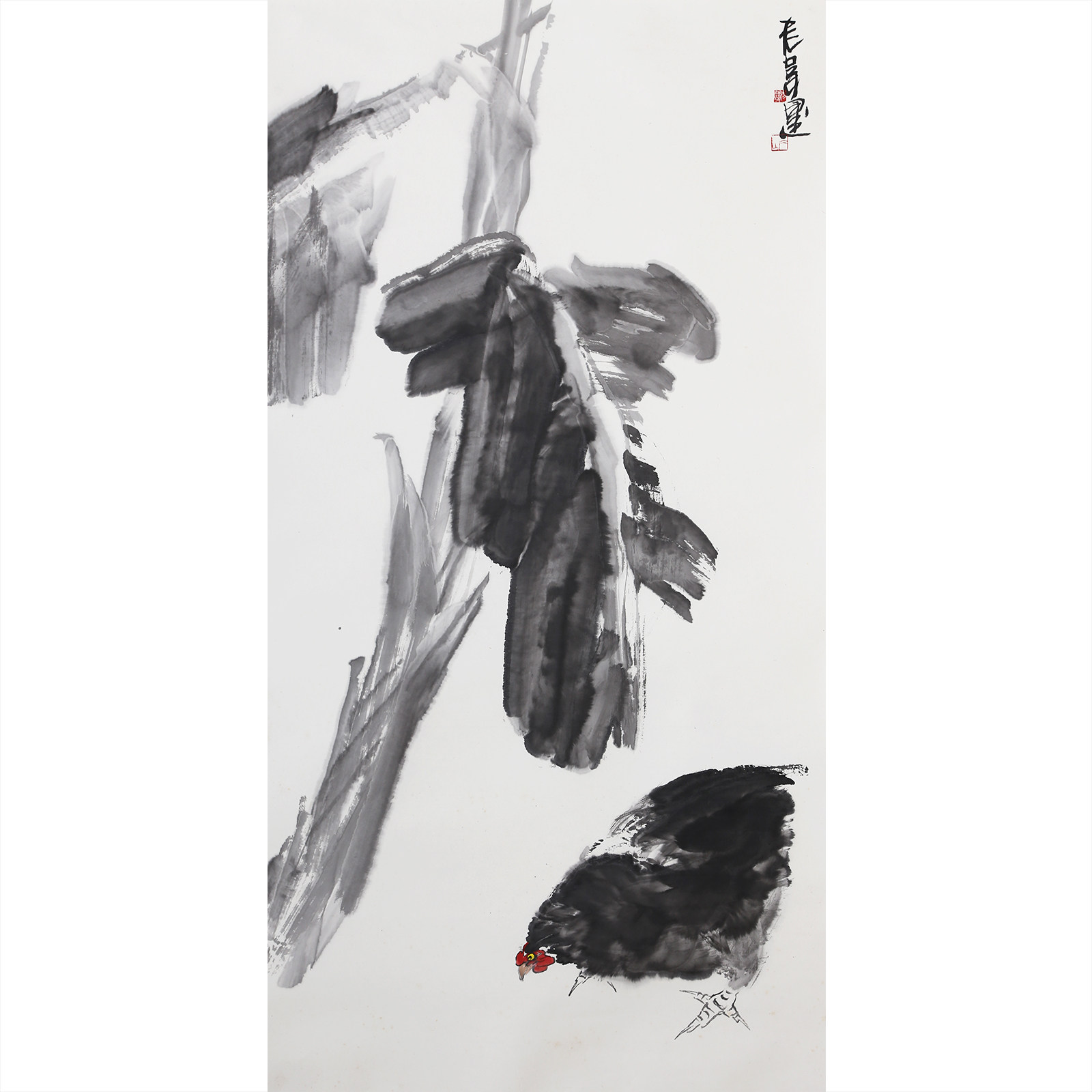 【直供周】韦冰山《花鸟》著名大写意实力派画家 墨华斋6864