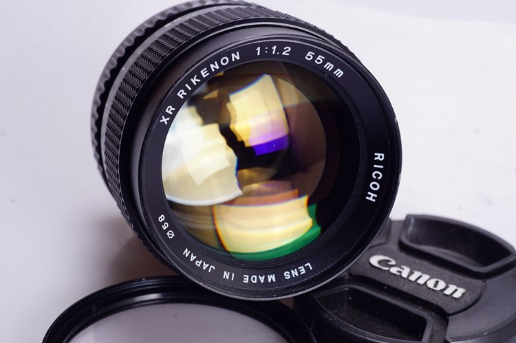 理光ricoh xr rikenon 55/1.2 大光圈 镜头 pk 口 同宾得 夜之眼