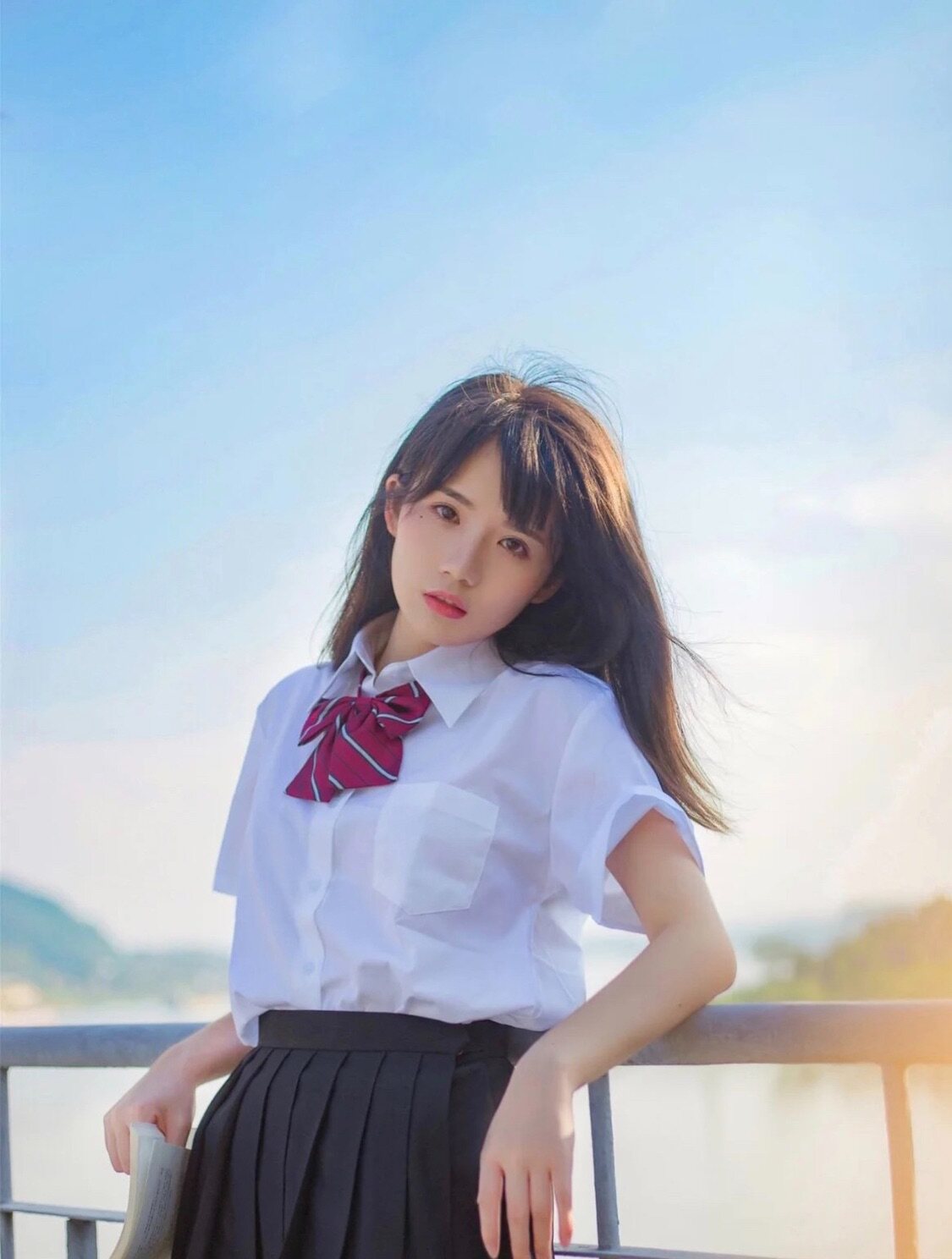 jk制服白色短袖衬衫女学院风夏季学生校服日系清新百搭上衣衬衣