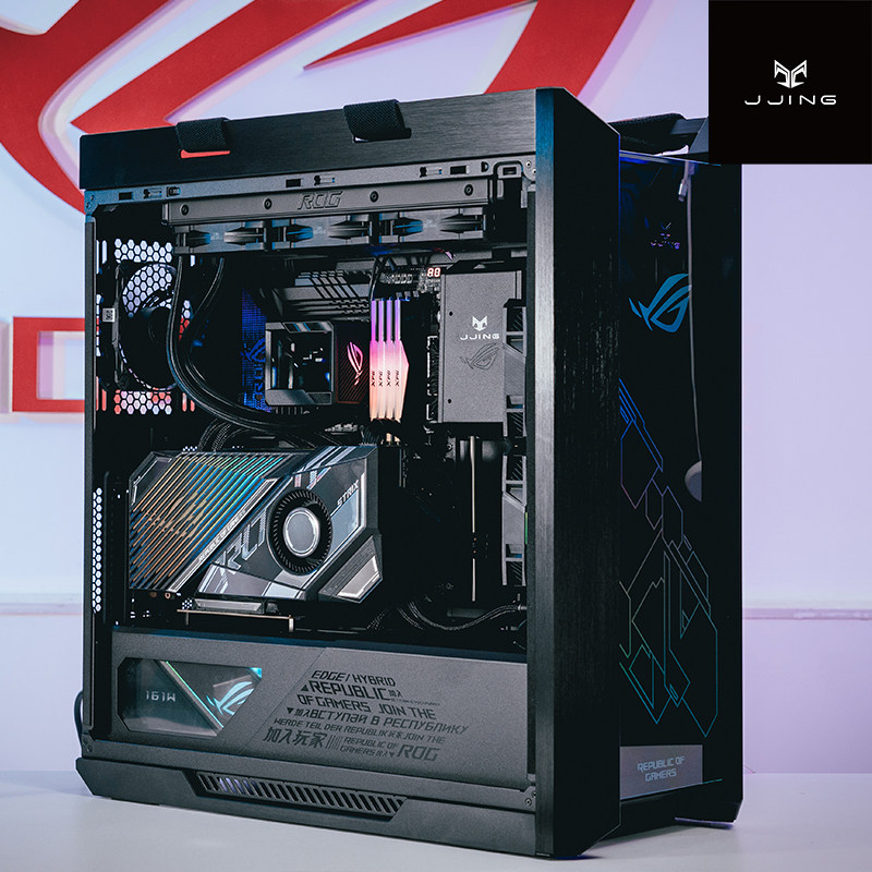 ddg华硕rog全家桶水冷电脑主机i9 12900k/rtx3090ti水冷猛禽/3080