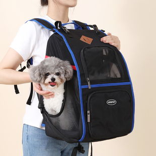 猫包外出便携夏天双肩大容量帆布可折叠装猫咪背包狗包宠物包透气