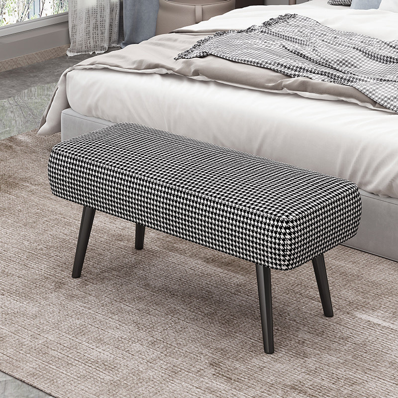 床尾放衣服用的高端床尾凳床凳床边凳子极简新中式超窄卧室法式