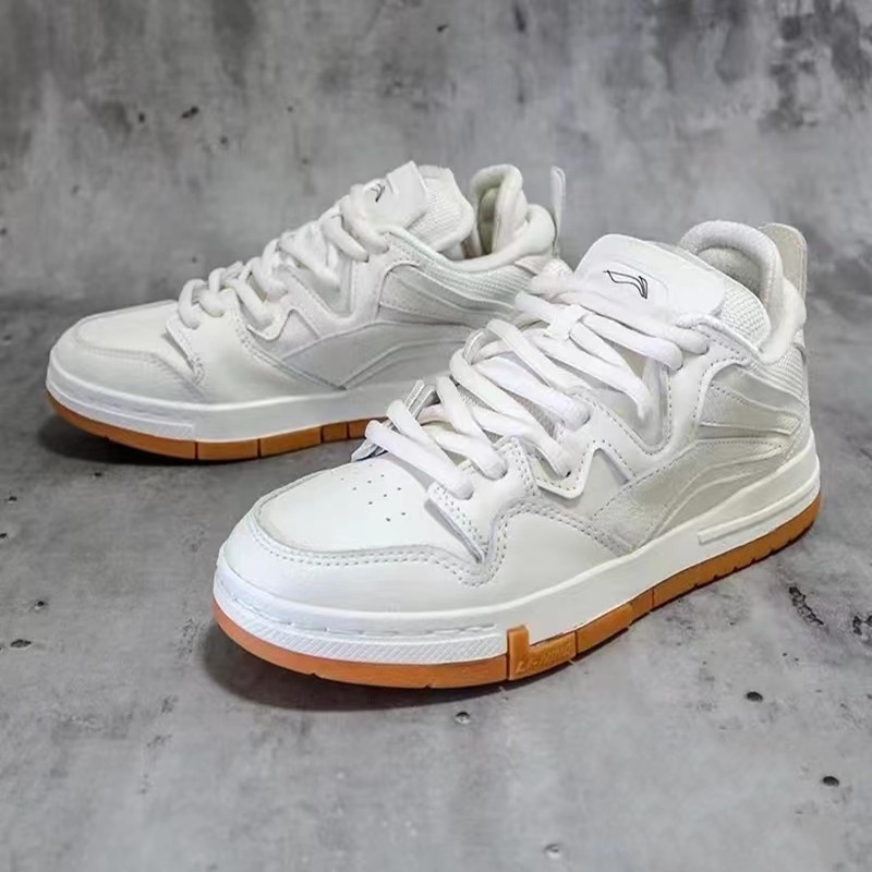 李宁惟吾pro白生胶休闲鞋22新款男女轻便透气板鞋aecs059 aetr005