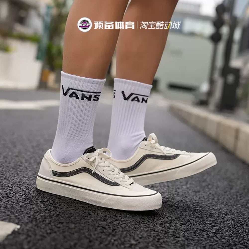 VANS范斯VANS style136男女简约休闲轻便低帮帆布板鞋VN0A4BX9KIG