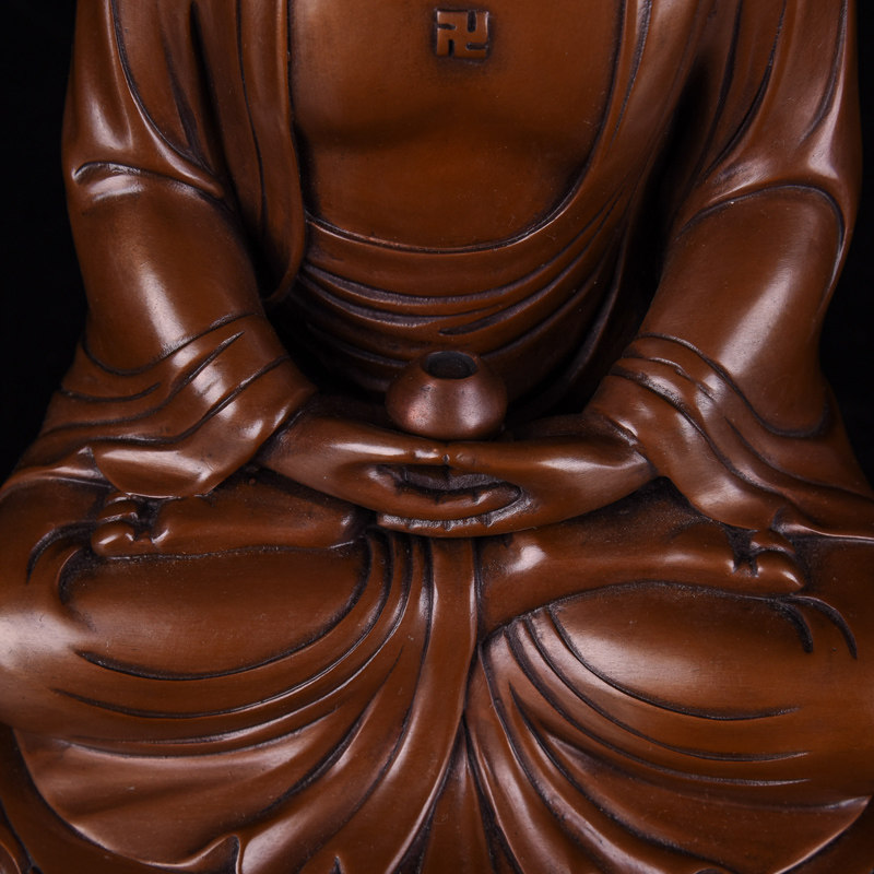 兴教禅寺 紫铜释迦佛摆件 普度众生 重3.02kg 佛法加持