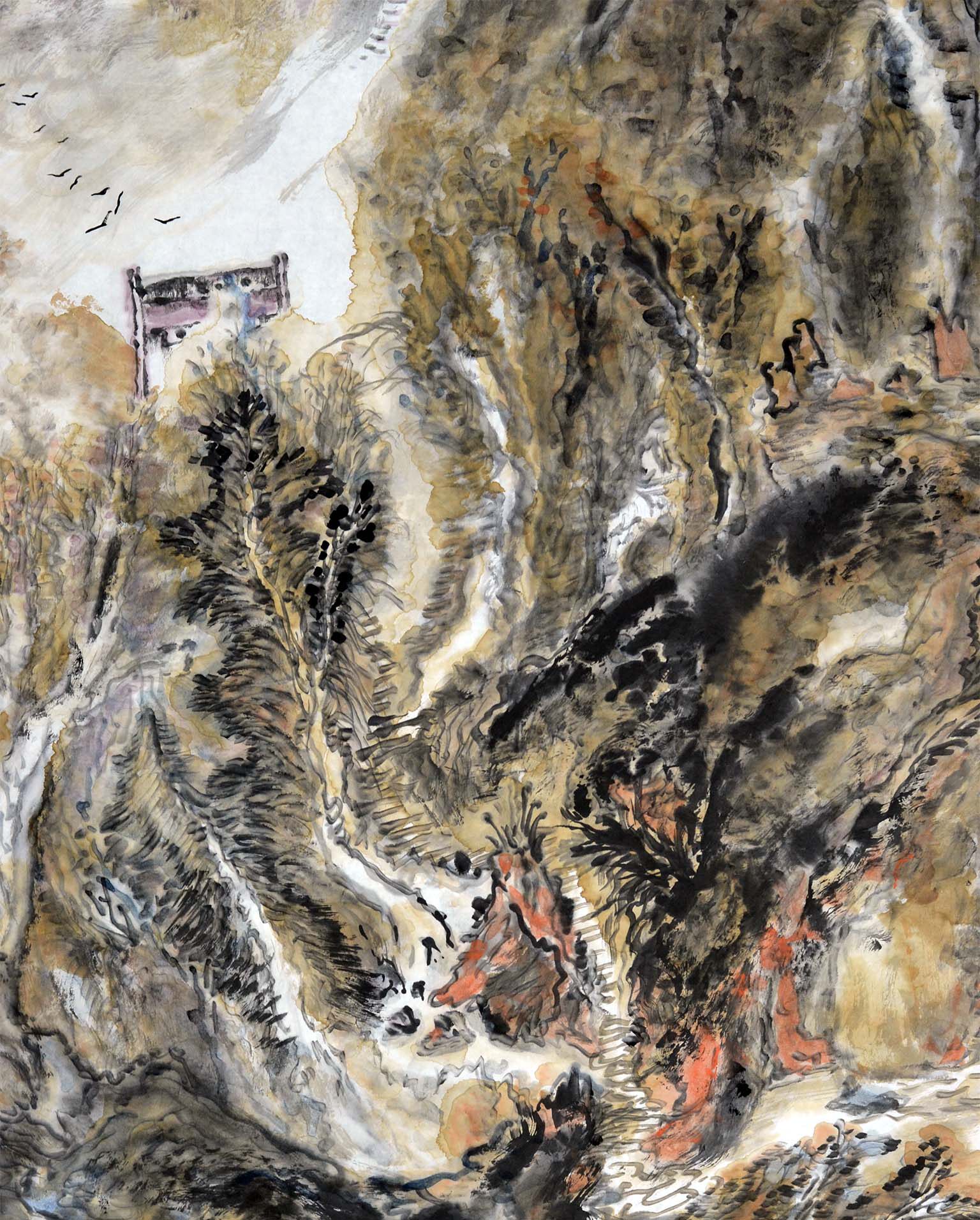 李玉民《泰山胜景》中美协会员