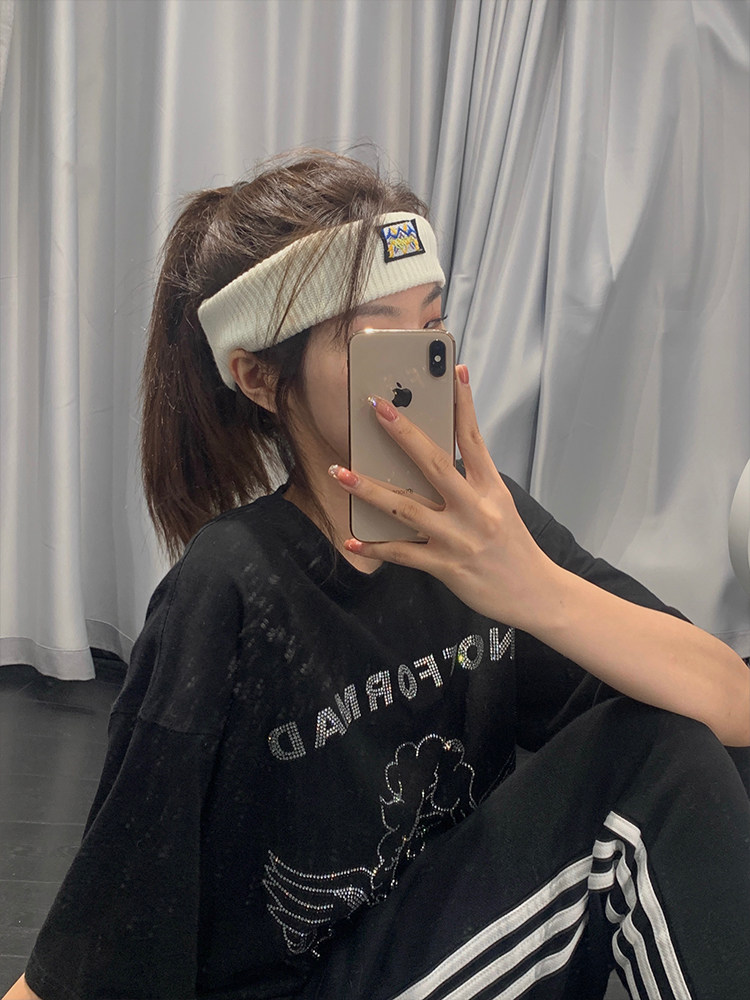 针织发带女夏运动外出吸汗宽边夏季薄款短发跑步毛线秋冬洗脸发箍