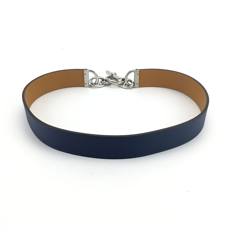 [9.9新]爱马仕hermes中性未使用猪鼻子款腰带