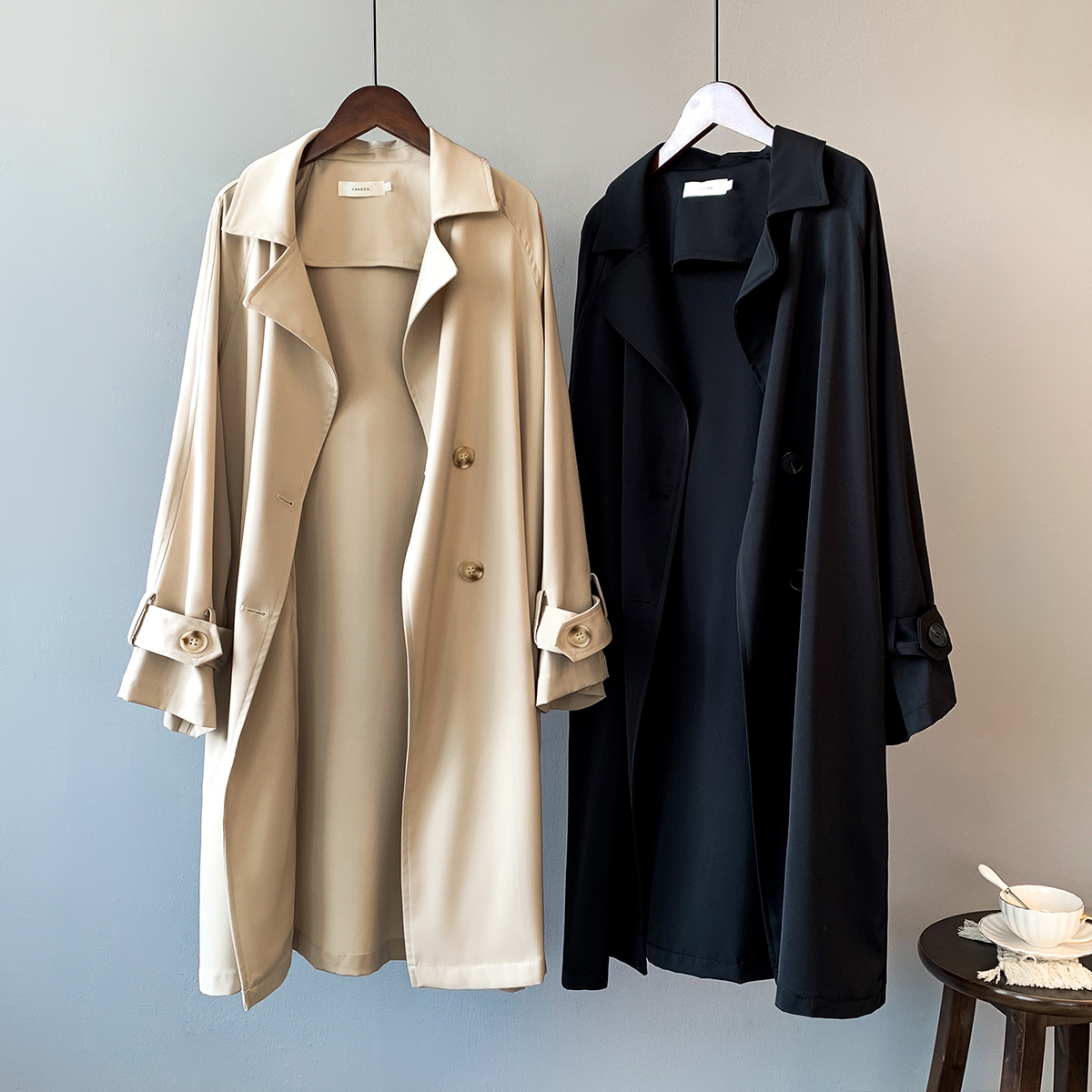 秋天风衣外套长款女装