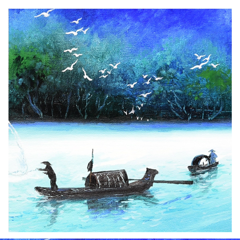 吴建华油画《忆江南》实力派画家/邳州市美协理事