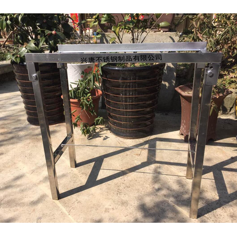 厂家直销304不锈钢折叠烧烤架便携式烧烤架简易烧烤炉脚烧烤支架_不