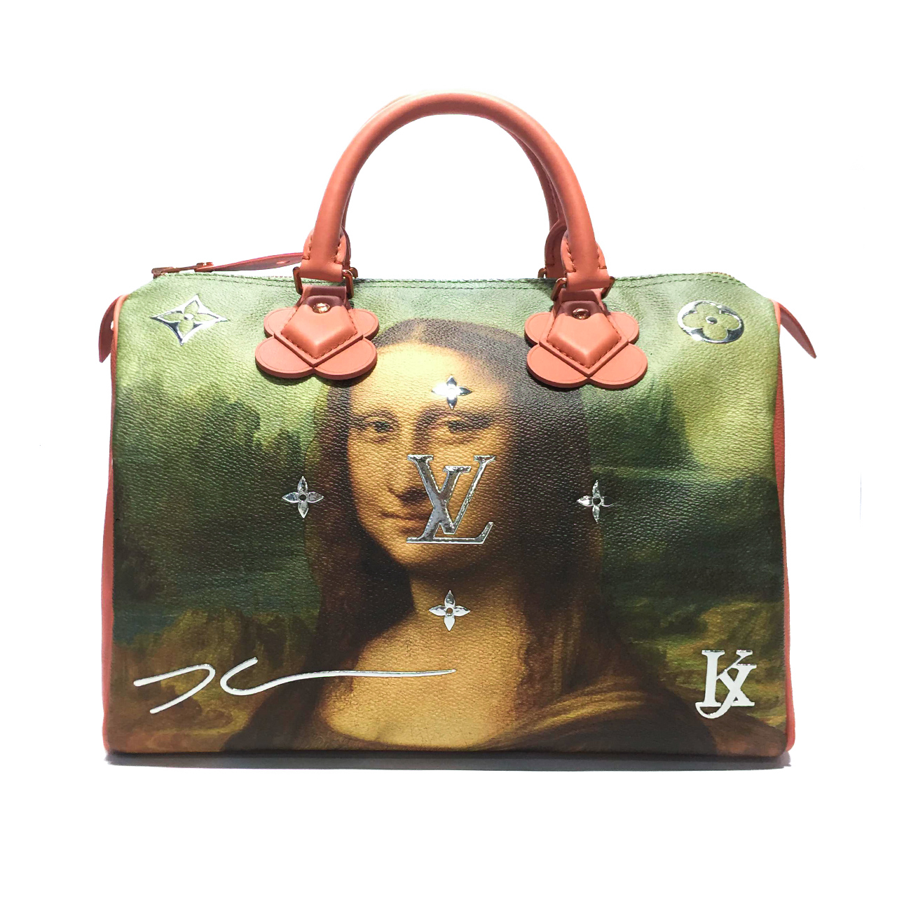 [9.9新]路易威登lv女款蒙娜丽莎手提包