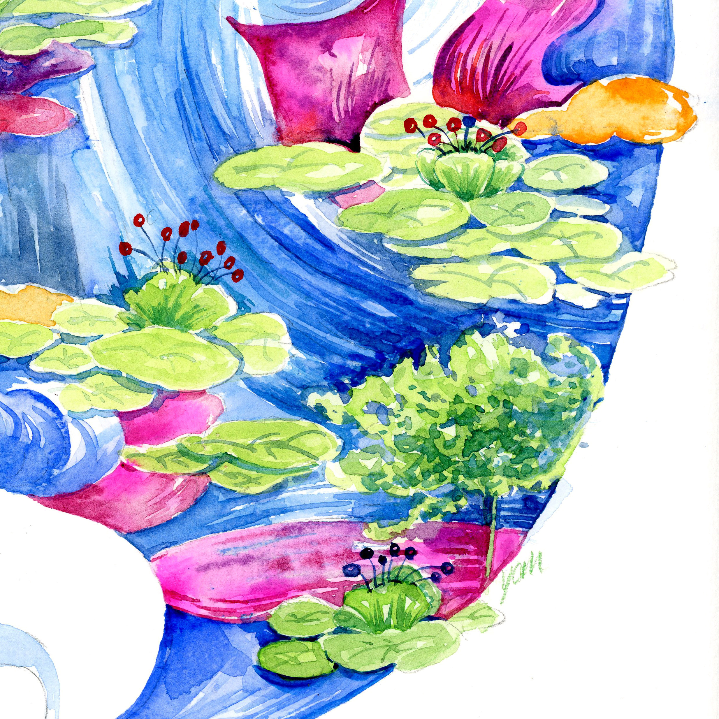 [9.9新]亲手画作《浮萍之梦》[刘妍捐赠][公益捐赠]