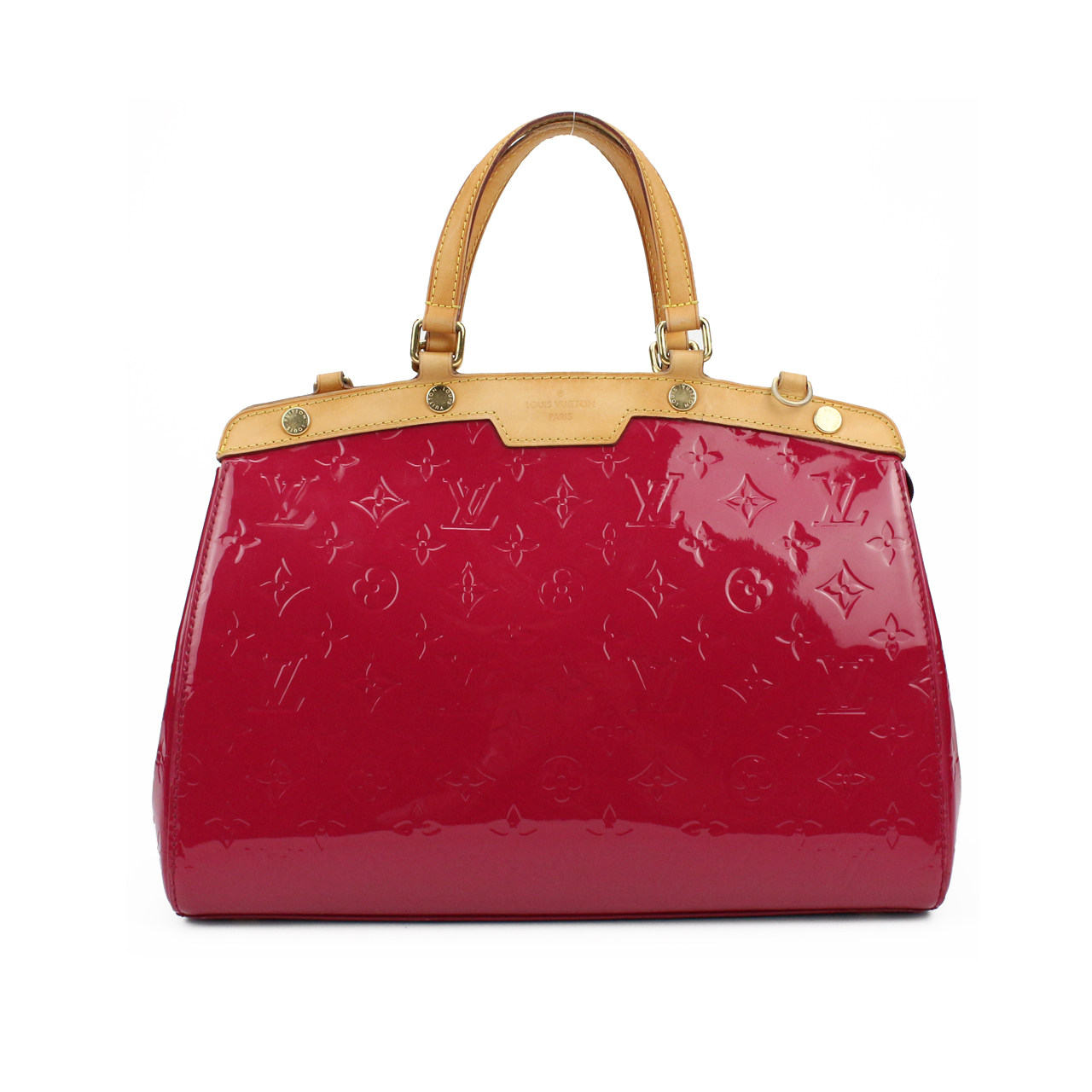 [8.5新]路易威登lv女士玫红色brea手袋