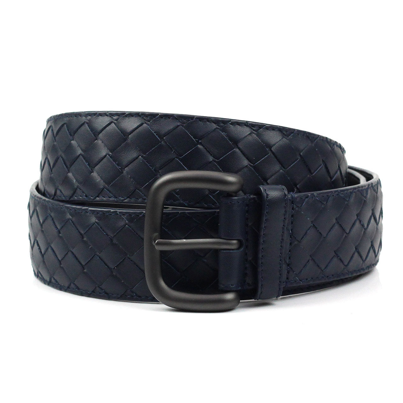 [9.9新]葆蝶家bv男士编织牛皮腰带