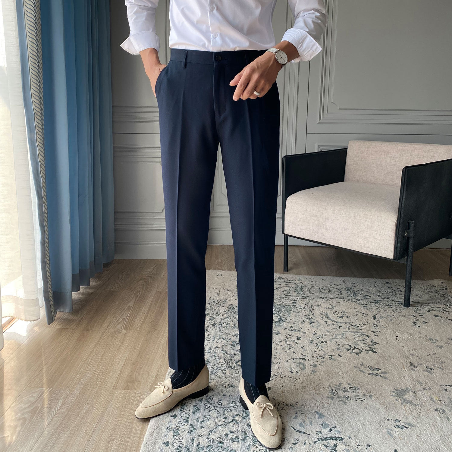 商务休闲裤男修身韩版