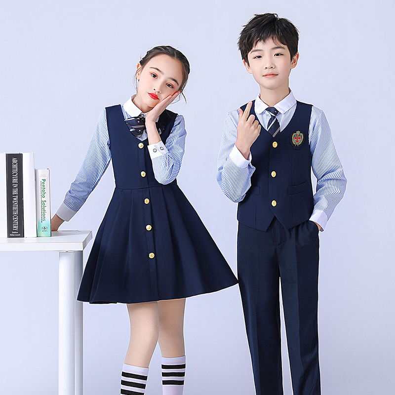 中小学生校服纯棉儿童班服幼儿园园服男女团体服夏季大合唱演出服