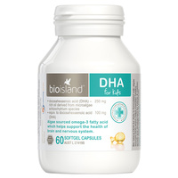 bioisland婴幼儿儿童藻油DHA护眼胶囊60粒/瓶婴儿宝宝澳洲专用