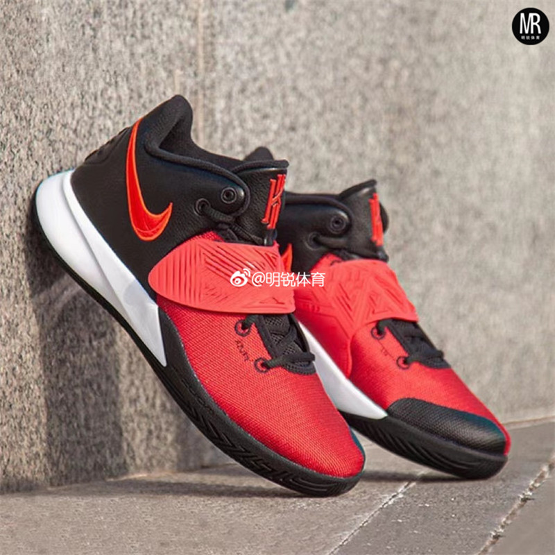 耐克/nike kyrie flytrap3 gs欧文3黑红实战缓震篮球鞋bq5620-005