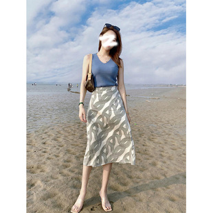 SOLENELARA夏季半身裙两件套装时尚穿搭海边度假沙滩裙超仙三亚泰