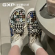 GXP Sandy Liang x Vans Authentic 灰白 棋盘格 花卉涂鸦 男女鞋