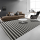 北欧ins风灰色欧式地毯客厅茶几毯现代简约地垫美式家用卧室床边