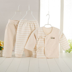 婴儿衣服新生儿纯棉和尚服系带0-6月男女宝宝内衣套装三件套新款