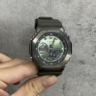 卡西欧G-SHOCK八角农家橡树金属运动防水GM-2100B 2100CH  2100G