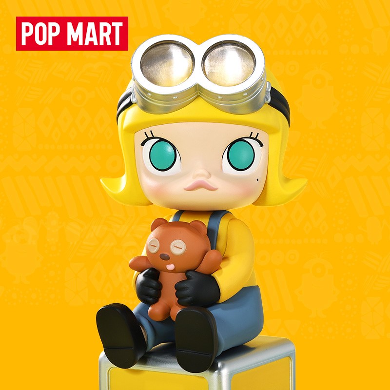 热销minions小黄人_popmart泡泡玛特 molly&minions合作限定款