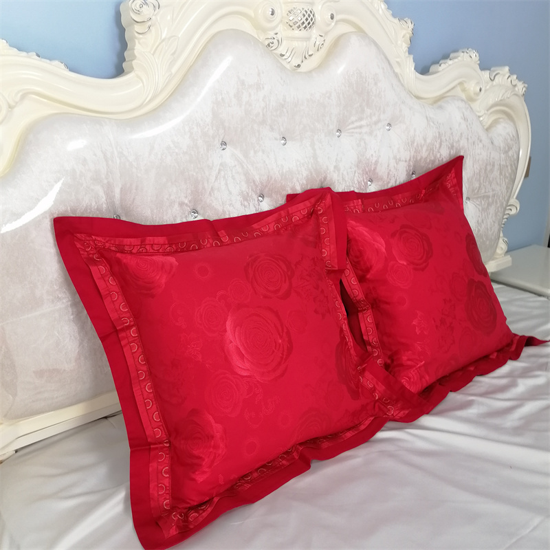 大号大红色抱枕靠垫套不含芯欧式结婚豪华60*60靠枕婚庆床上用品